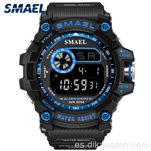 SMAEL Relojes digitales militares Reloj impermeable con alarma para hombres